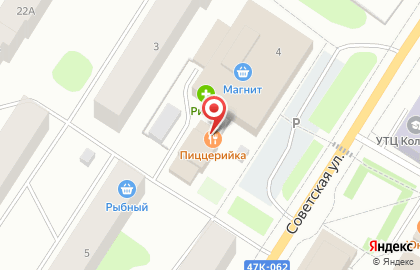 Пиццерийка в Мурманске на карте