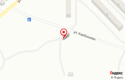 EХ на улице Карбышева на карте