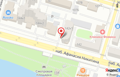 Агентство недвижимости Тверская губерния на набережной Афанасия Никитина на карте