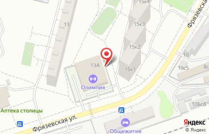 Олимпия на Фрязевской улице на карте