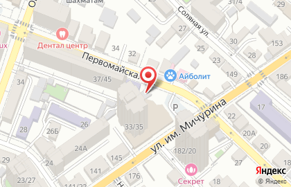 Торговая компания Велес на Первомайской улице на карте
