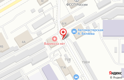 Клиника лазерной хирургии Варикоза нет в Правобережном районе на карте