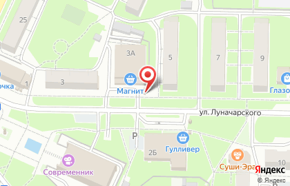 Магазин фастфудной продукции Дымофф в Железнодорожном районе на карте