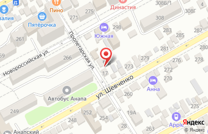 Магазин автозапчастей Emex на Пролетарской улице на карте
