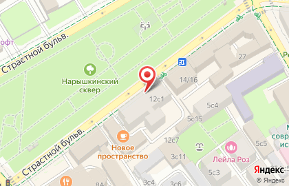 Товарищество режиссеров на Страстном бульваре на карте