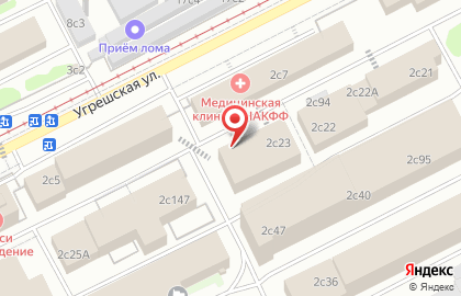 Кафе-столовая Дом пекаря на Угрешской улице на карте
