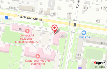 Банкомат АКБ Росбанк, Амурский филиал на Октябрьской улице, 108 на карте