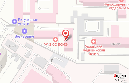 Бюро судебно-медицинской экспертизы на улице Серафимы Дерябиной на карте