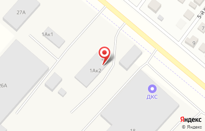 Автокомплекс Грузовой на улице Строителей на карте