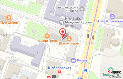 Книжный магазин Читай-Город на метро Шаболовская на карте