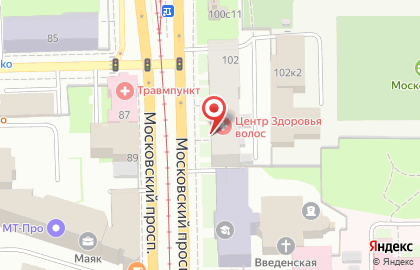 Центр Здоровья Волос на Московском проспекте на карте