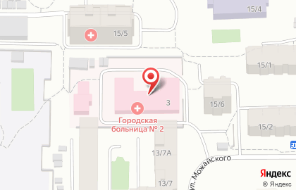 Городская больница №2 на улице Кузьмина на карте