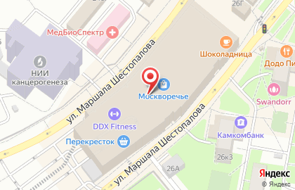 Супермаркет Перекресток в ТРК Москворечье на карте