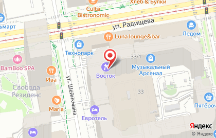 Медицинская компания Инвитро на улице Радищева на карте