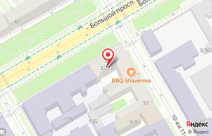 Кафе быстрого питания BBQ Shaverma в Василеостровском районе на карте