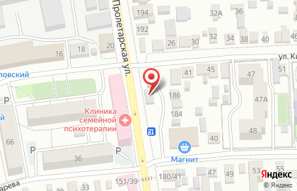 Продуктовый павильон на Пролетарской улице на карте