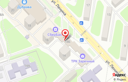 Банкомат Поволжский банк Сбербанка России на улице Ленина, 18б в Заречном на карте