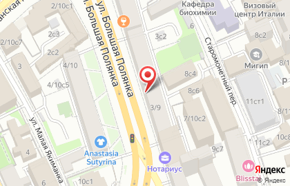Джулия Новарс на Полянке на карте