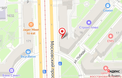 Банкомат ЮниКредит Банк на Московском проспекте, 192/194 на карте