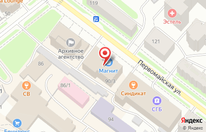 Дилер на Первомайской улице на карте