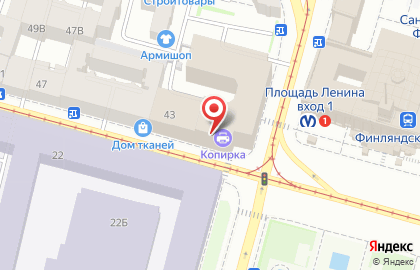 Компания ВыборгСтройПроект в Калининском районе на карте
