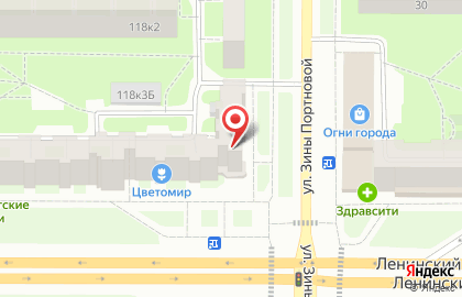 Кафе-кондитерская Прогресс на Ленинском проспекте на карте