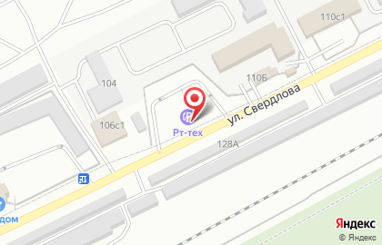 Заправочная станция Орион на улице Свердлова на карте