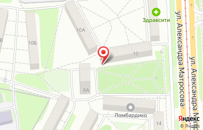 Салон-парикмахерская Ваниль на улице Александра Матросова на карте