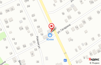 Продуктовый магазин Юлия на Ровной улице на карте