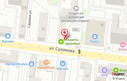 Пионерский на улице Сулимова на карте