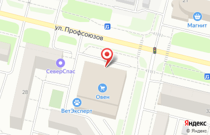 Торгово-сервисная фирма Оргмастер на улице Профсоюзов на карте