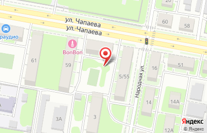 Энекс на улице Чапаева на карте