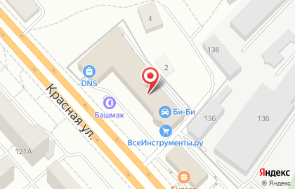 Шиномонтаж БАШМАК на Красной улице в Солнечногорске на карте