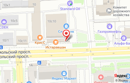 Сеть шиномонтажных мастерских 5 колесо на Комсомольском проспекте, 10 на карте