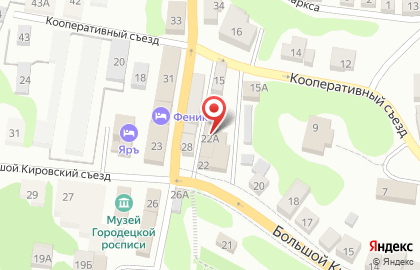 Управление вневедомственной охраны ВНГ РФ по Нижегородской области на Большого Кировском съезде на карте
