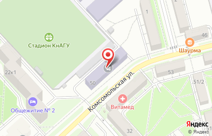 Лицей, КнАГТУ на карте