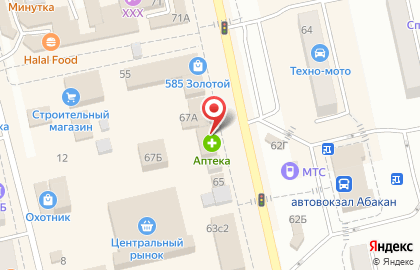 Салон сотовой связи Связной на улице Тараса Шевченко на карте