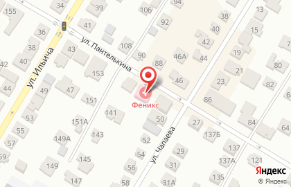 Медицинский центр Феникс на улице Пантелькина на карте