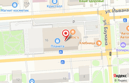 Банкомат Открытие на улице Баумана на карте