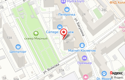 Стоматология Сударевой в Ленинском районе на карте