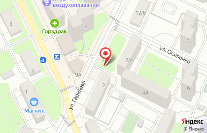 Магазин овощей и фруктов на ул. Гарнаева, 4а на карте