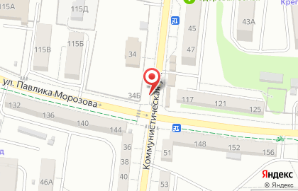ОАО Молоко на Коммунистической улице на карте