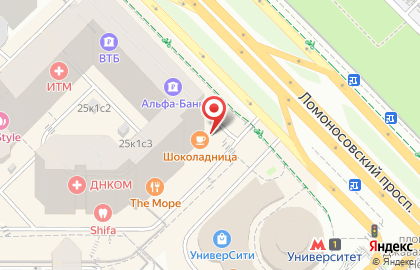 Кафе Шоколадница в Москве на карте