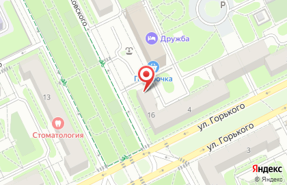 Салон-парикмахерская Ева на улице Горького на карте