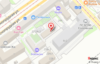 Служба доставки готовых блюд МИЛТИ на Краснопрудной улице на карте