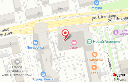Центр релаксации Сиам на улице Шевченко на карте
