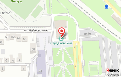 Школа танцев Махаон в Правобережном районе на карте
