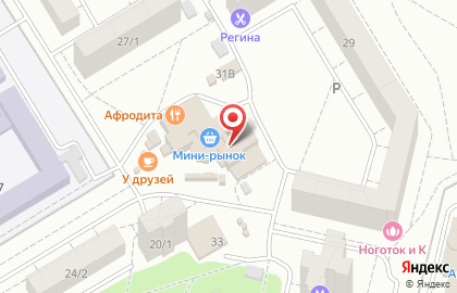 Сеть магазинов кожгалантереи, ИП Григорьев О.А. на проспекте Комарова на карте