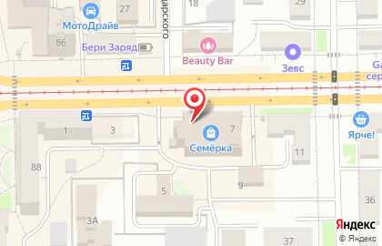 Пекарня Три батона в Кемерово на карте