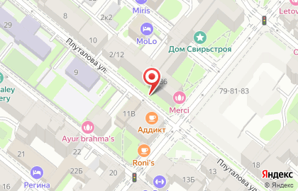 Пончкофф в Петроградском районе на карте